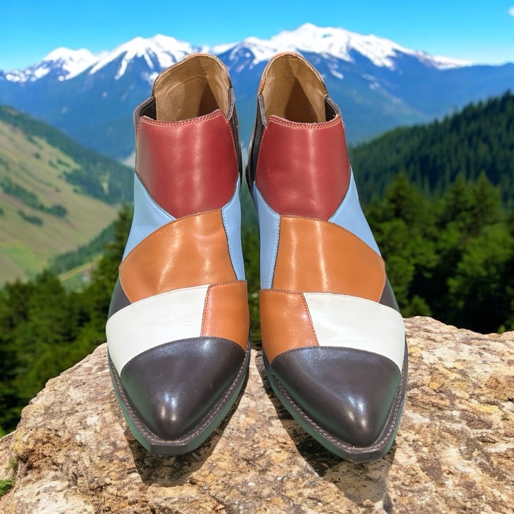 Coach Multicolor Patchwork Bandit Boots - image 2